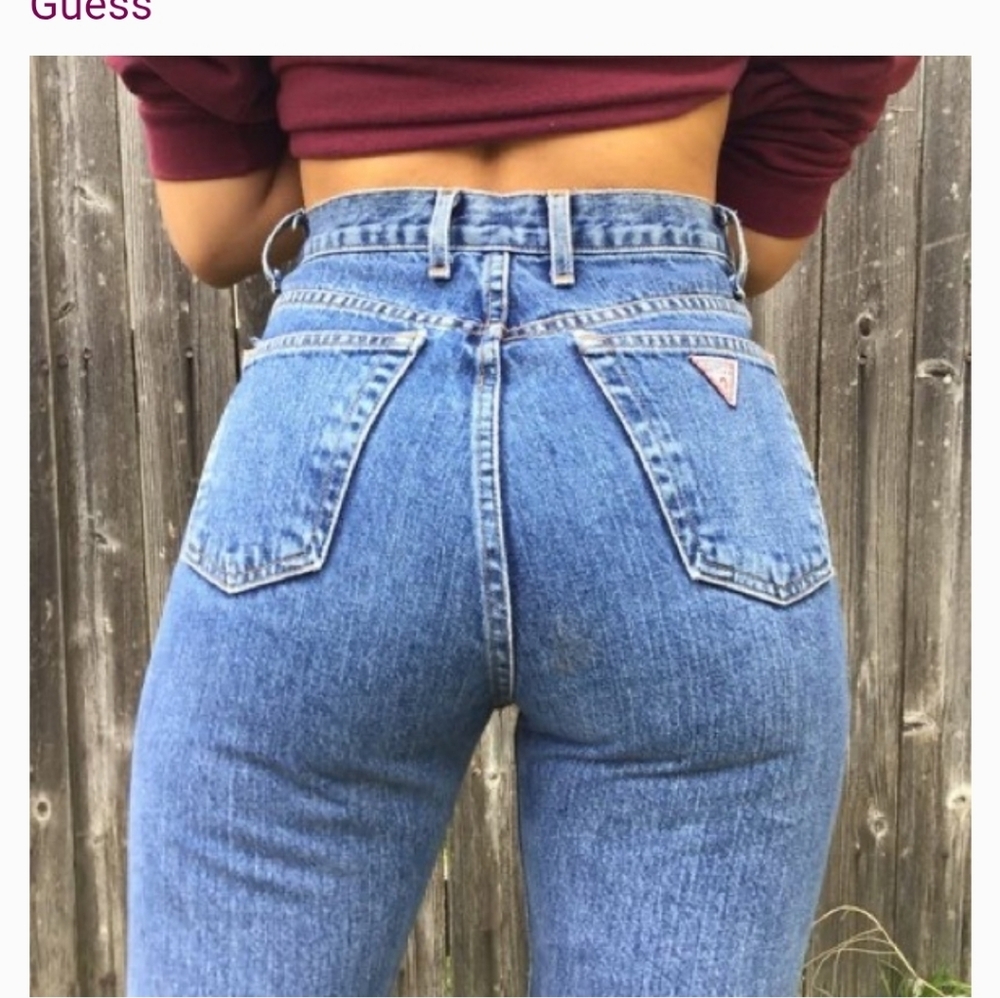 Vintage Guess by Georges Marciano Jeans Size 28 (Fits 24) High Rise Split Hem
